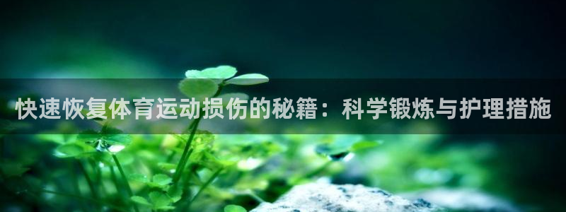 快速恢复体育运动损伤的秘籍：科学锻炼与护理措施