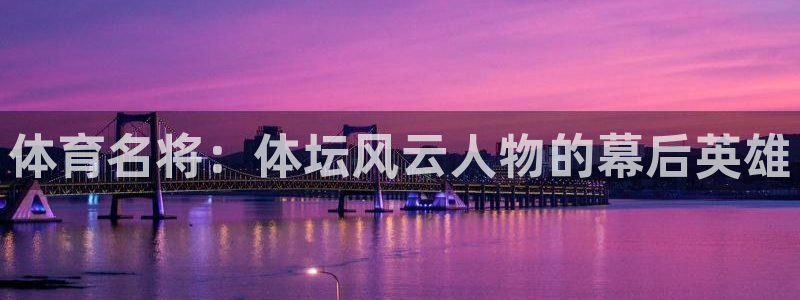 体育名将：体坛风云人物的幕后英雄